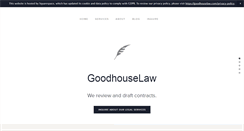 Desktop Screenshot of goodhouselaw.com