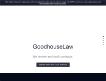 Tablet Screenshot of goodhouselaw.com